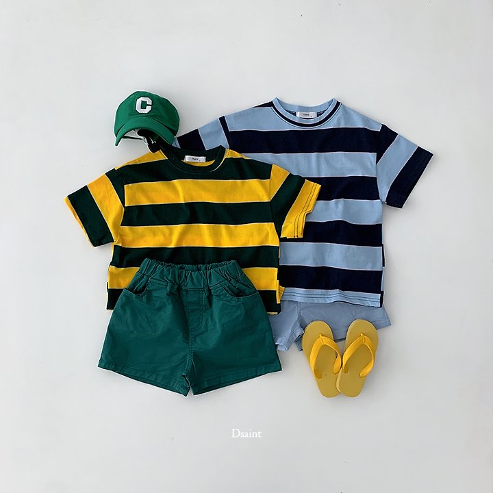 Dsaint - Korean Children Fashion - #kidsstore - Mega Stripe Tee