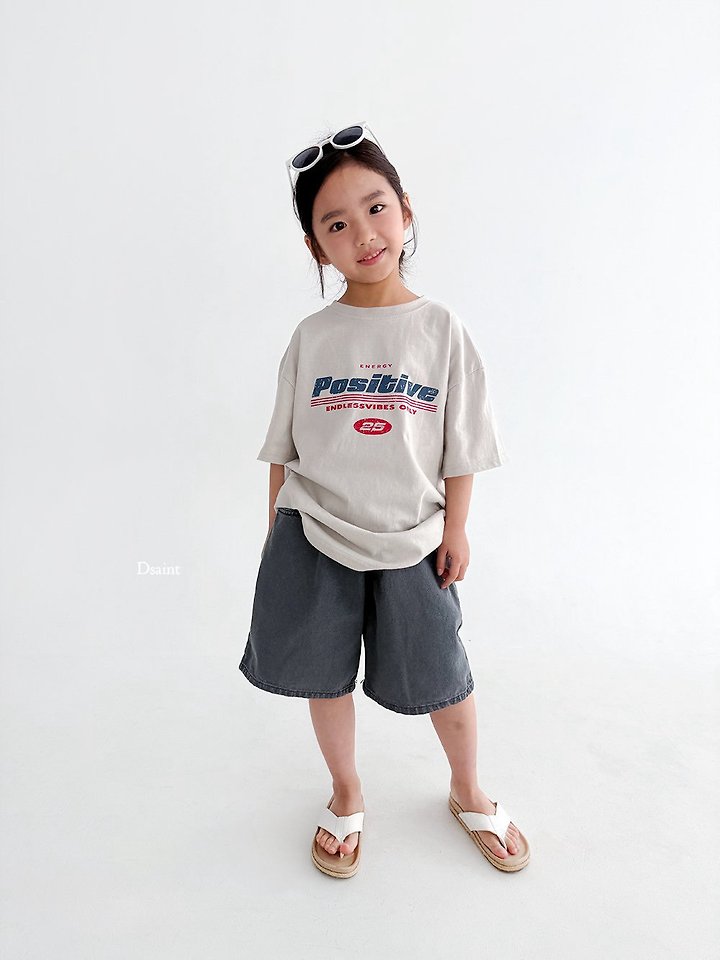 Dsaint - Korean Children Fashion - #kidsstore - Positive Tee - 5