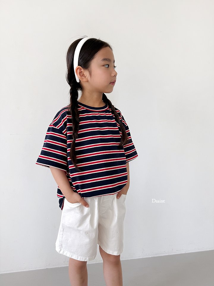Dsaint - Korean Children Fashion - #kidzfashiontrend - Emotional Stripe Tee - 9