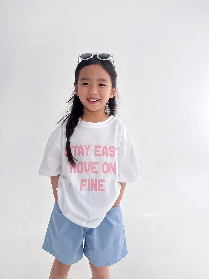 Dsaint - Korean Children Fashion - #kidzfashiontrend - Stay Easy Tee - 9