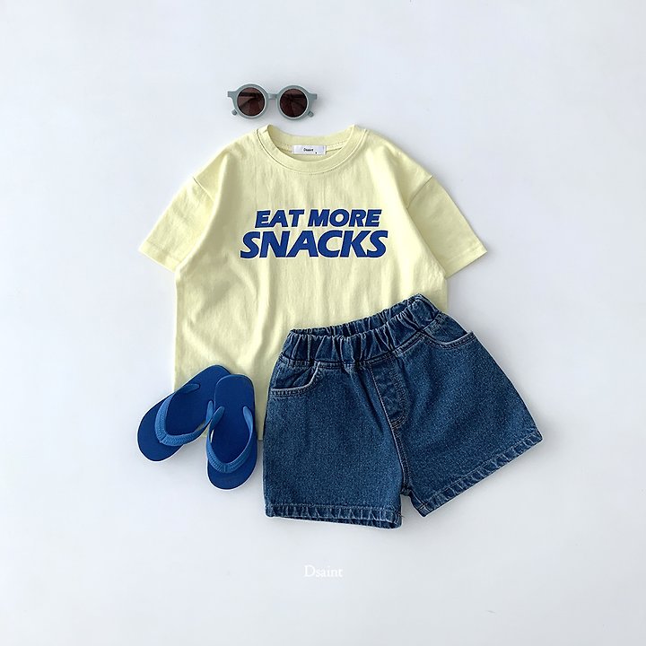 Dsaint - Korean Children Fashion - #kidsstore - More Snacks Tee - 4