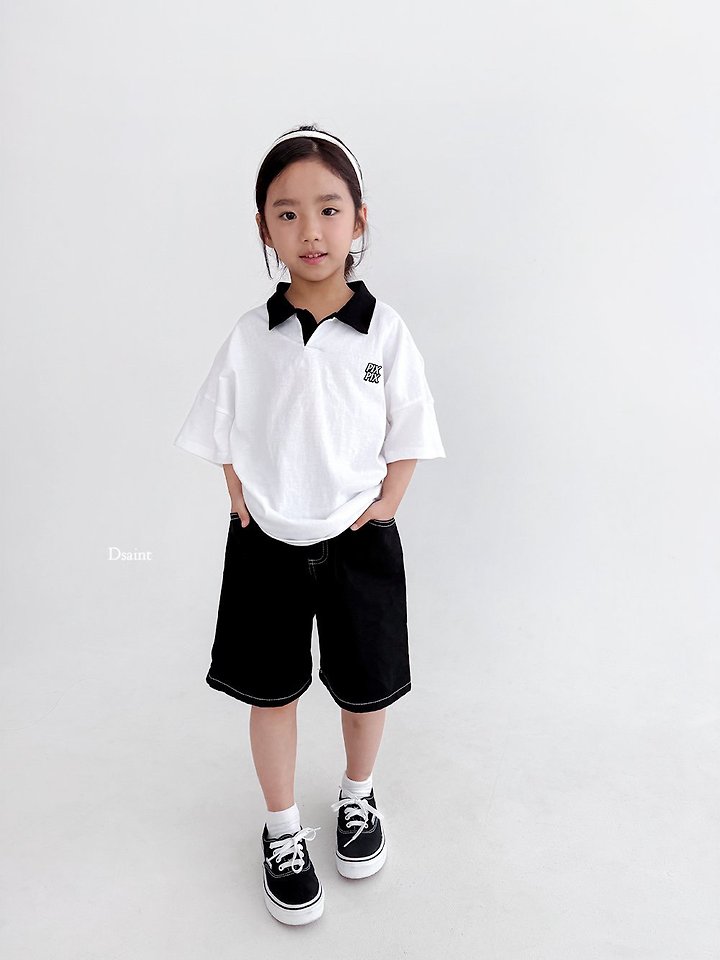 Dsaint - Korean Children Fashion - #kidzfashiontrend - Fixed Time Collar Tee - 12
