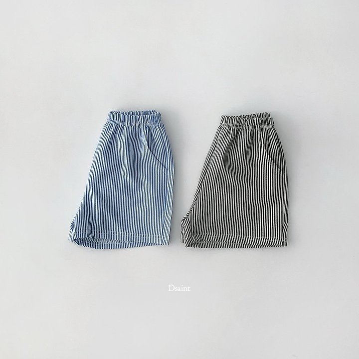 Dsaint - Korean Children Fashion - #kidzfashiontrend - Cookie Stripe Shorts