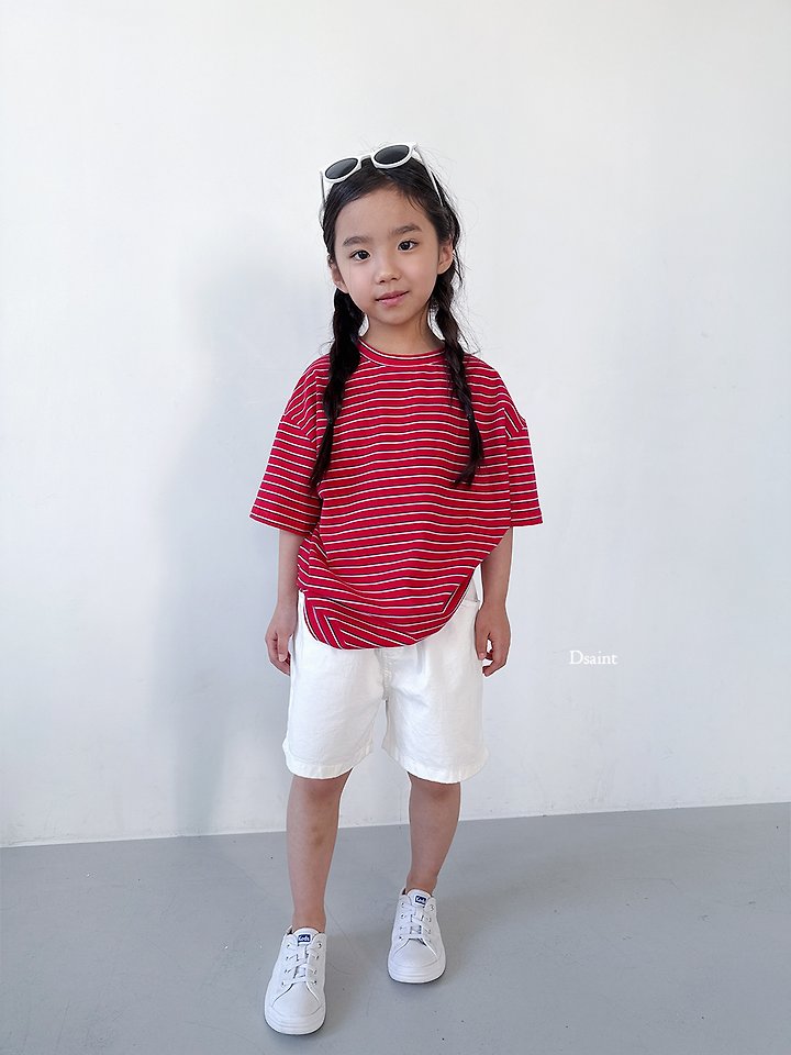 Dsaint - Korean Children Fashion - #littlefashionista - Ppum Ppum Stripe Tee - 11