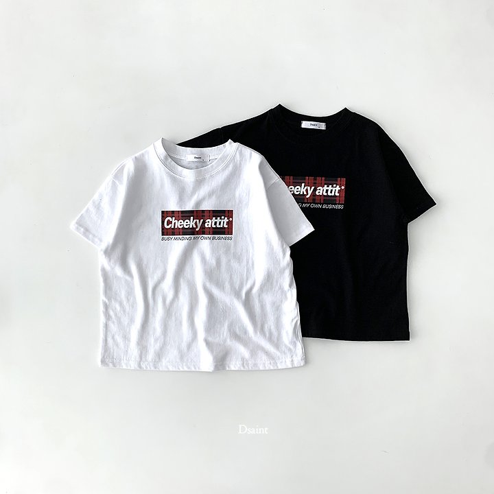 Dsaint - Korean Children Fashion - #littlefashionista - Chica Check Tee - 8