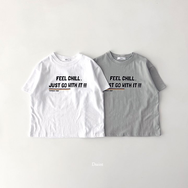 Dsaint - Korean Children Fashion - #Kfashion4kids - FEEL JUST GO Tee - 4