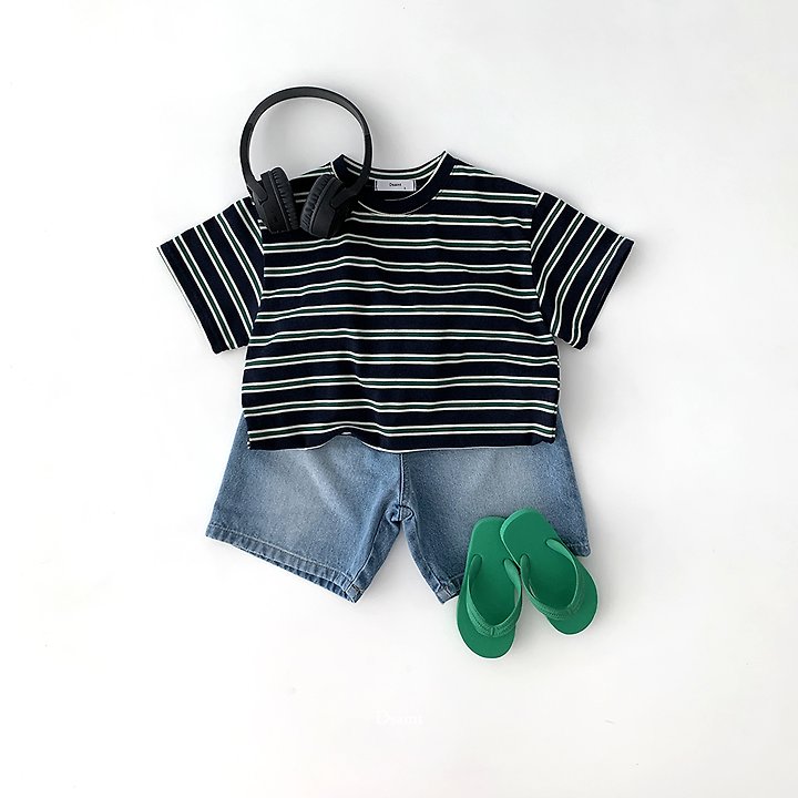 Dsaint - Korean Children Fashion - #littlefashionista - Sand Half Denim Pants - 9