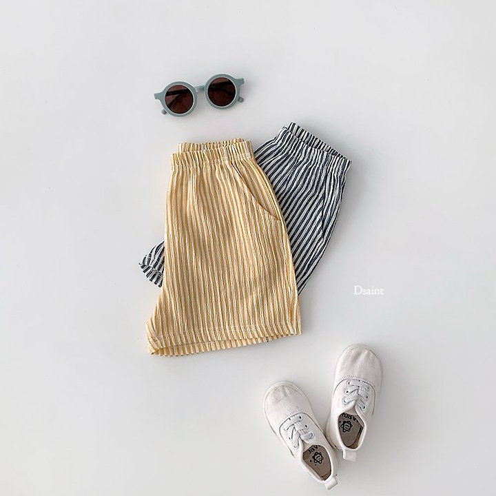 Dsaint - Korean Children Fashion - #Kfashion4kids - Effortless Style Stripe Shorts - 4