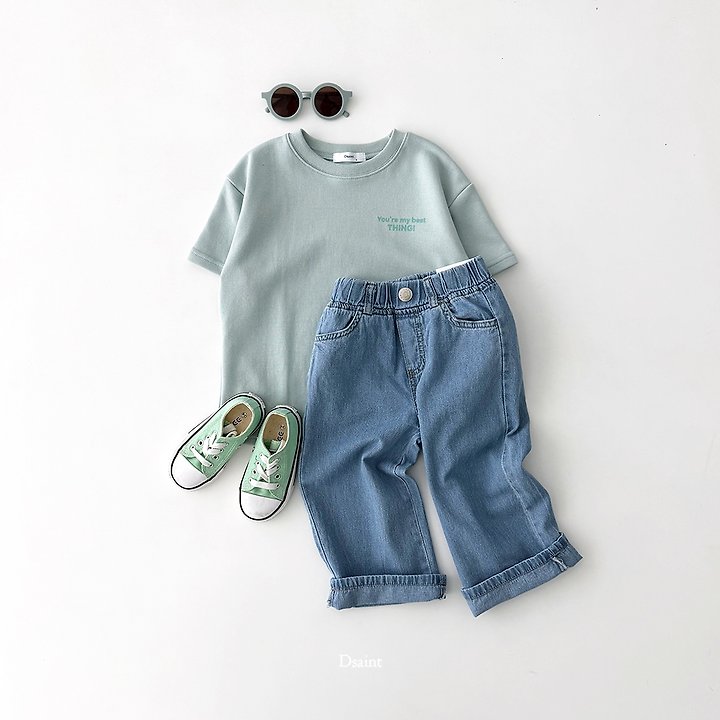 Dsaint - Korean Children Fashion - #magicofchildhood - Cool Wide Denim Pants - 9