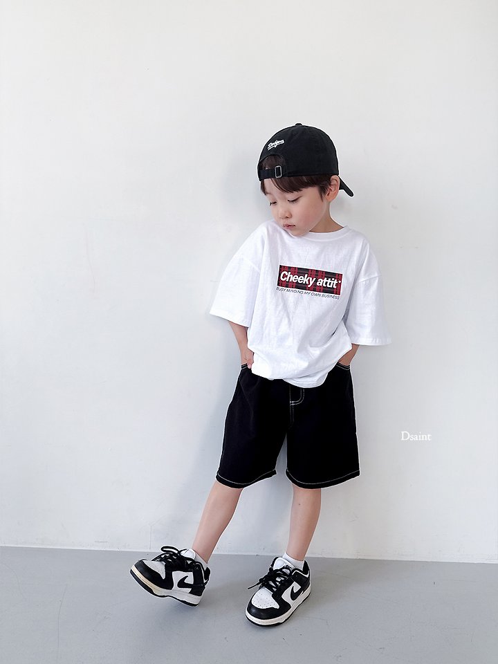 Dsaint - Korean Children Fashion - #magicofchildhood - Chica Check Tee - 9
