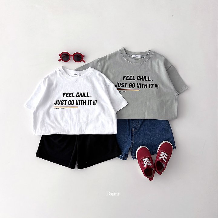 Dsaint - Korean Children Fashion - #magicofchildhood - FEEL JUST GO Tee - 5