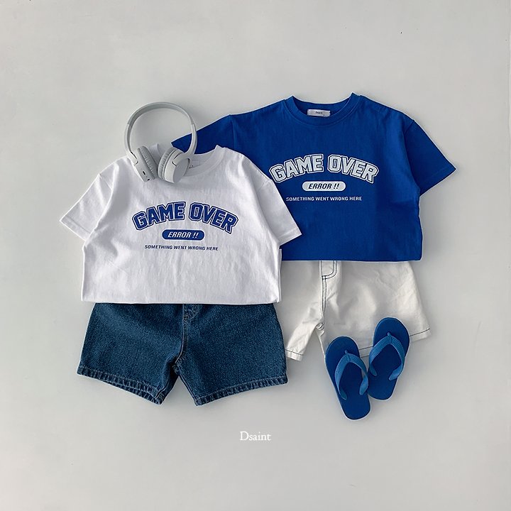 Dsaint - Korean Children Fashion - #magicofchildhood - Game Over Tee