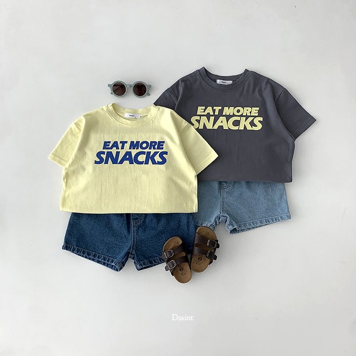 Dsaint - Korean Children Fashion - #minifashionista - More Snacks Tee - 8