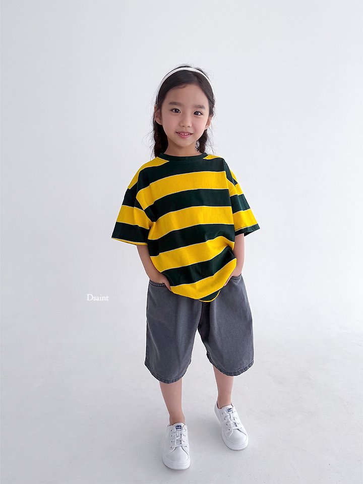 Dsaint - Korean Children Fashion - #minifashionista - Mega Stripe Tee - 6