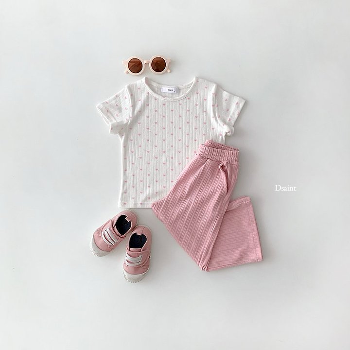 Dsaint - Korean Children Fashion - #magicofchildhood - Mini Heart Tee - 4