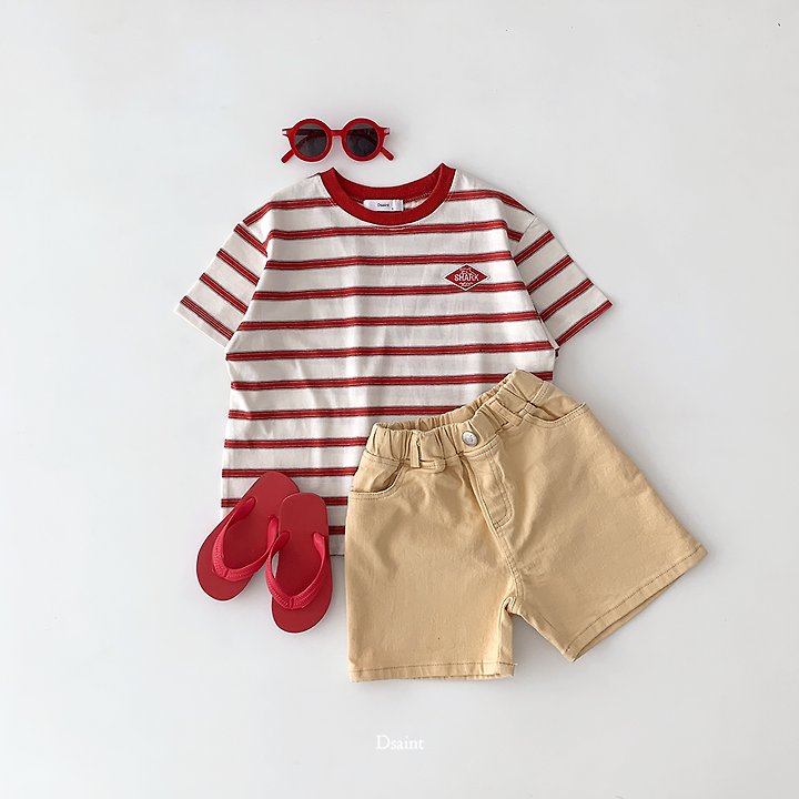 Dsaint - Korean Children Fashion - #minifashionista - Shark Stripe Tee - 4