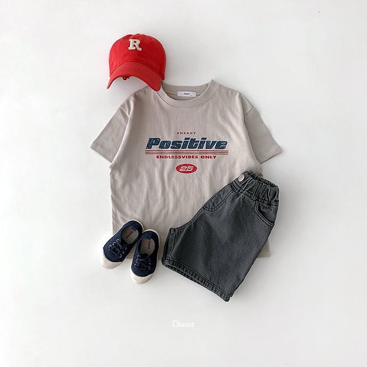 Dsaint - Korean Children Fashion - #prettylittlegirls - Positive Tee - 11