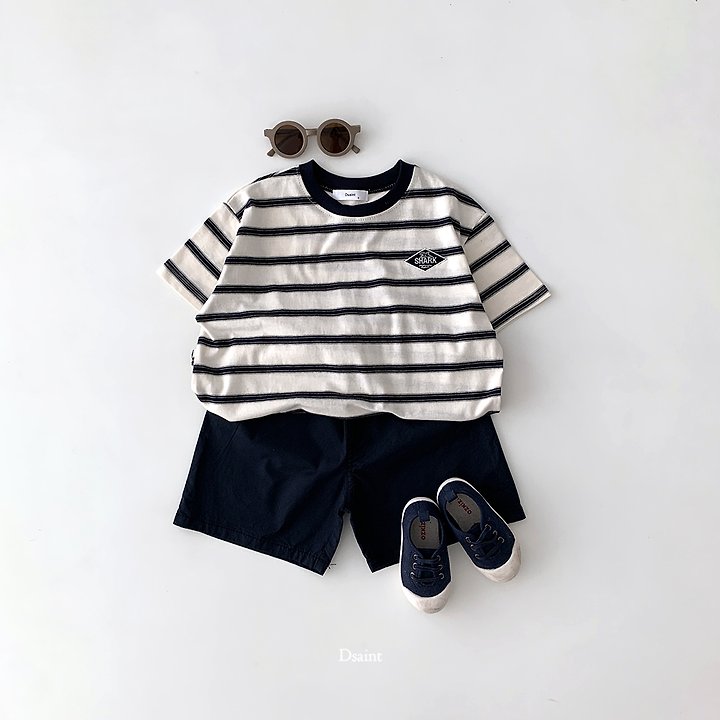 Dsaint - Korean Children Fashion - #stylishchildhood - Shark Stripe Tee - 7