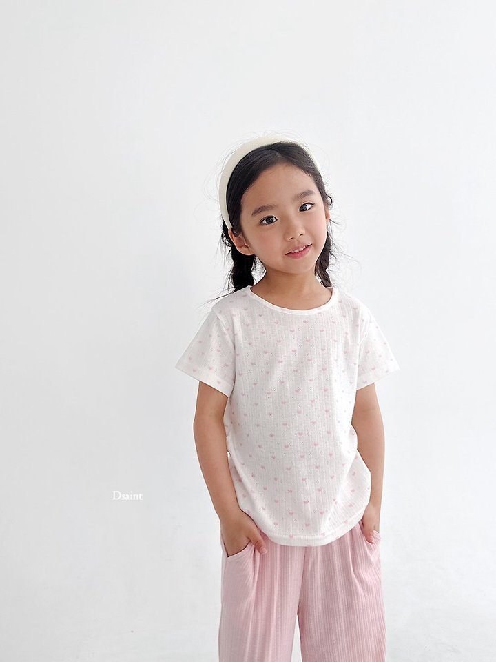 Dsaint - Korean Children Fashion - #stylishchildhood - Mini Heart Tee - 8