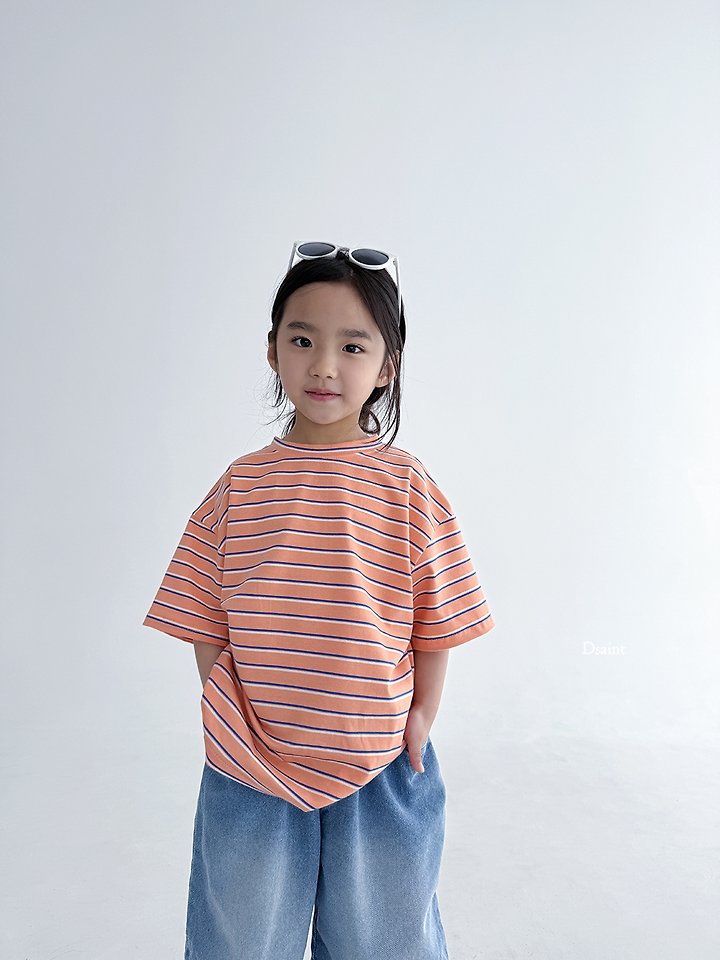 Dsaint - Korean Children Fashion - #todddlerfashion - Toms Stripe Tee - 8