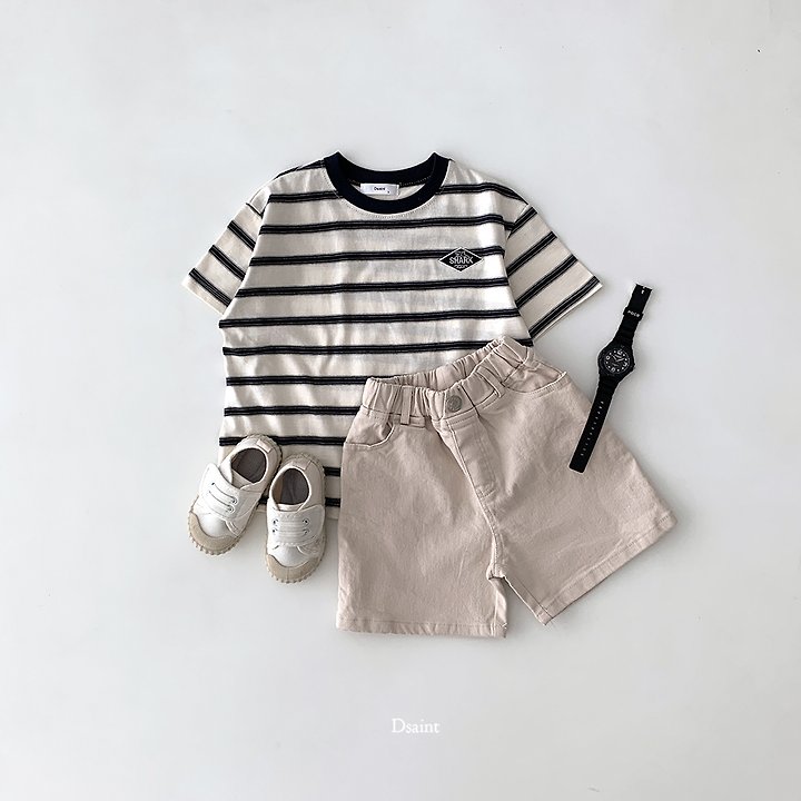Dsaint - Korean Children Fashion - #toddlerclothing - Shark Stripe Tee - 6