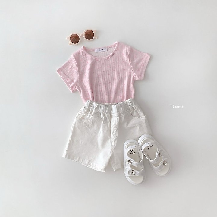 Dsaint - Korean Children Fashion - #toddlerclothing - Mini Heart Tee - 7