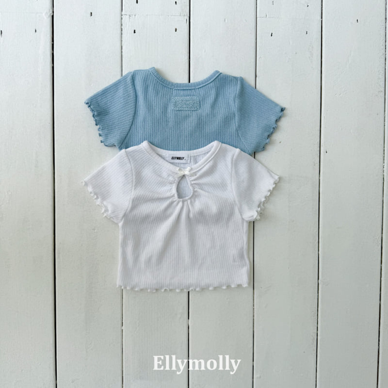 Ellymolly - Korean Children Fashion - #Kfashion4kids - Shirring Opening Point Tee