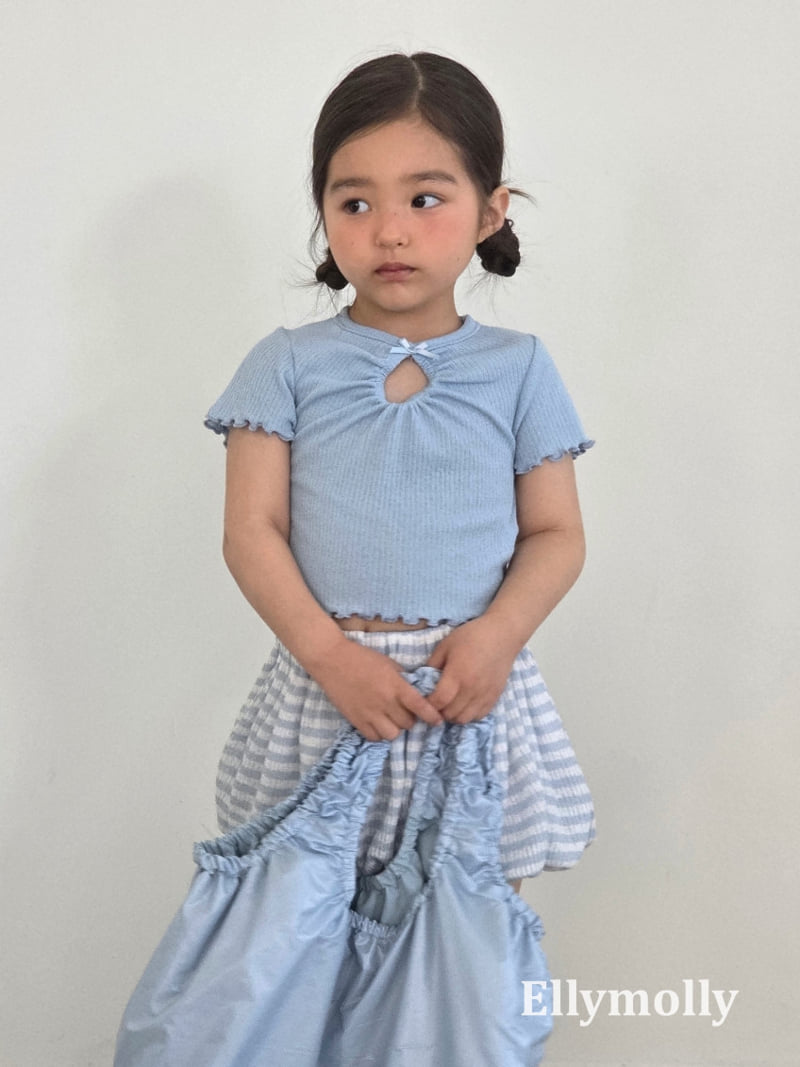 Ellymolly - Korean Children Fashion - #childofig - Shirring Opening Point Tee - 9