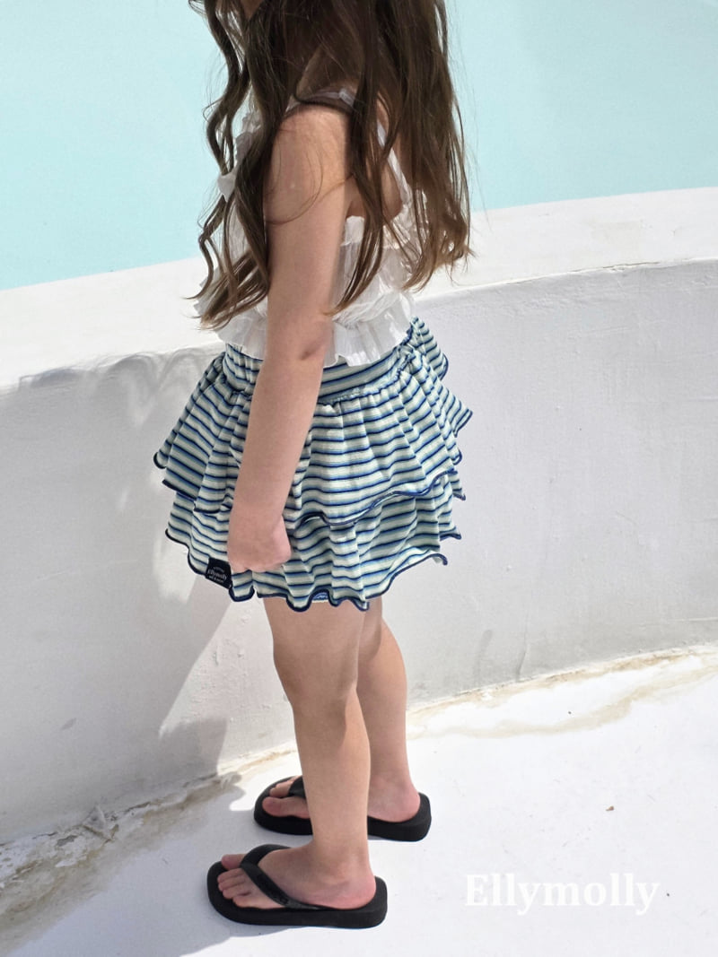 Ellymolly - Korean Children Fashion - #childrensboutique - Lina Line Skirt - 8