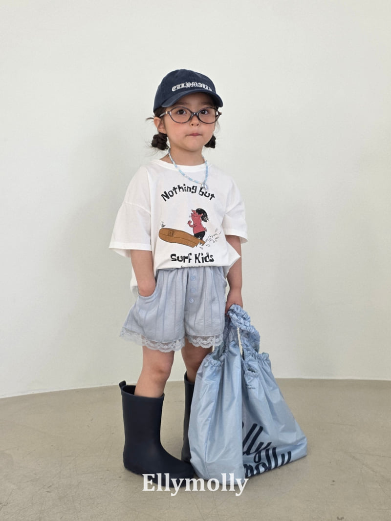 Ellymolly - Korean Children Fashion - #fashionkids - Easy Button Lace Pants - 5