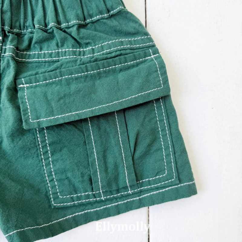 Ellymolly - Korean Children Fashion - #kidsshorts - Flap Pocket Pants - 5
