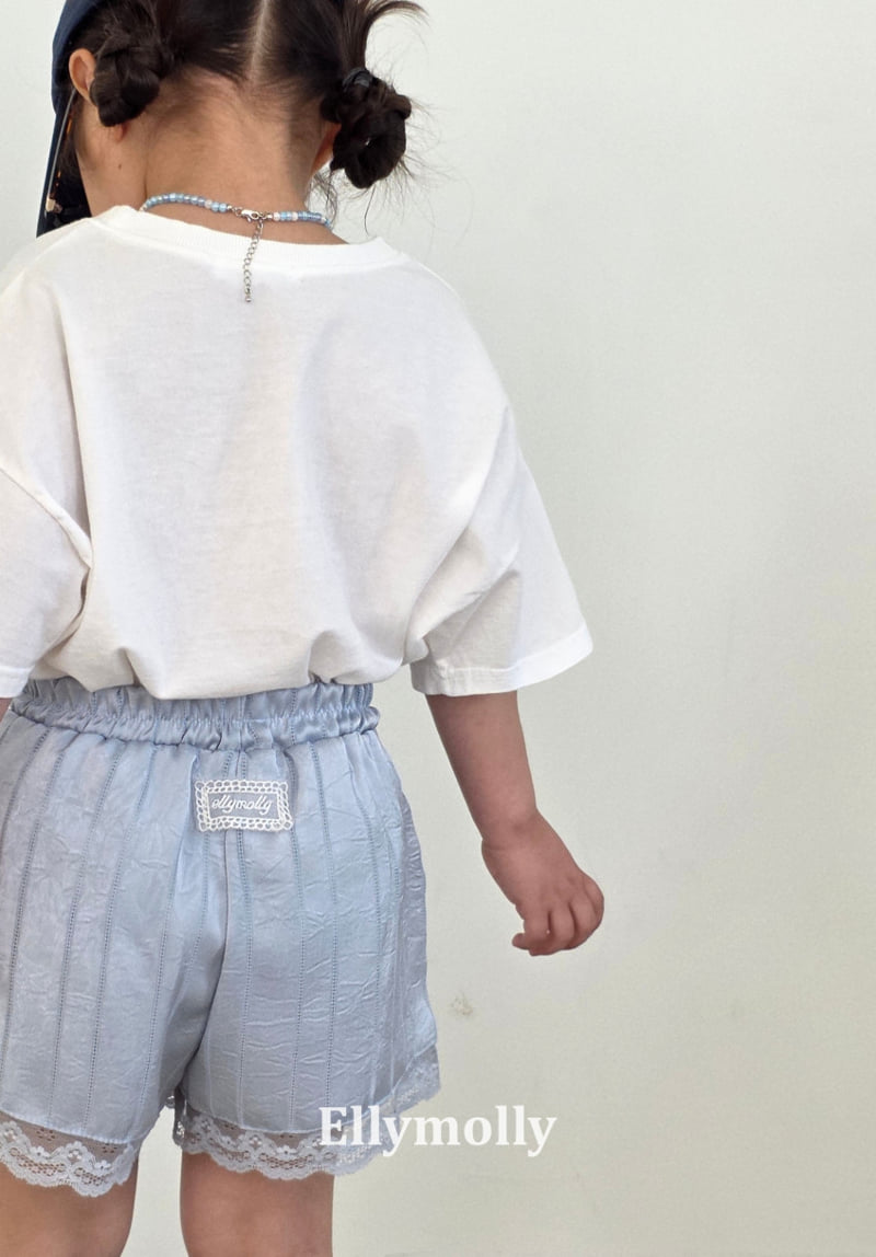 Ellymolly - Korean Children Fashion - #kidzfashiontrend - Easy Button Lace Pants - 8