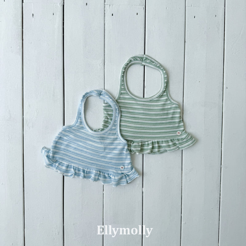 Ellymolly - Korean Children Fashion - #kidzfashiontrend - Salt Halter Frill Sleeveless Top