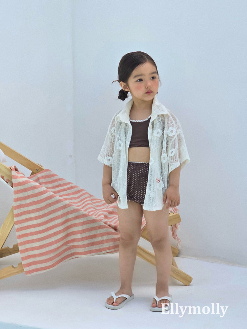 Ellymolly - Korean Children Fashion - #littlefashionista - Flower Resort Shirt - 12