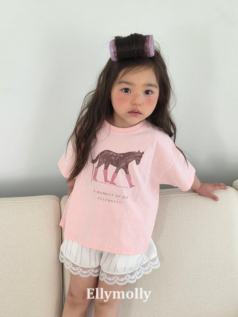 Ellymolly - Korean Children Fashion - #littlefashionista - Easy Button Lace Pants - 10