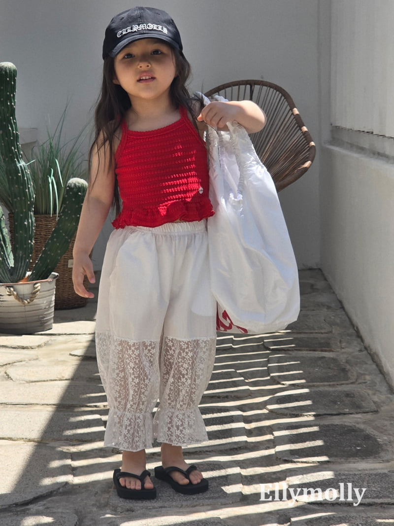 Ellymolly - Korean Children Fashion - #littlefashionista - Mamang Lace Pants - 7