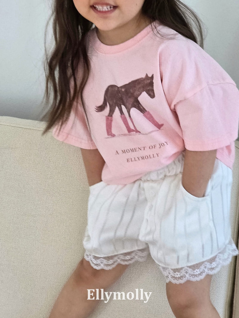 Ellymolly - Korean Children Fashion - #magicofchildhood - Easy Button Lace Pants - 11