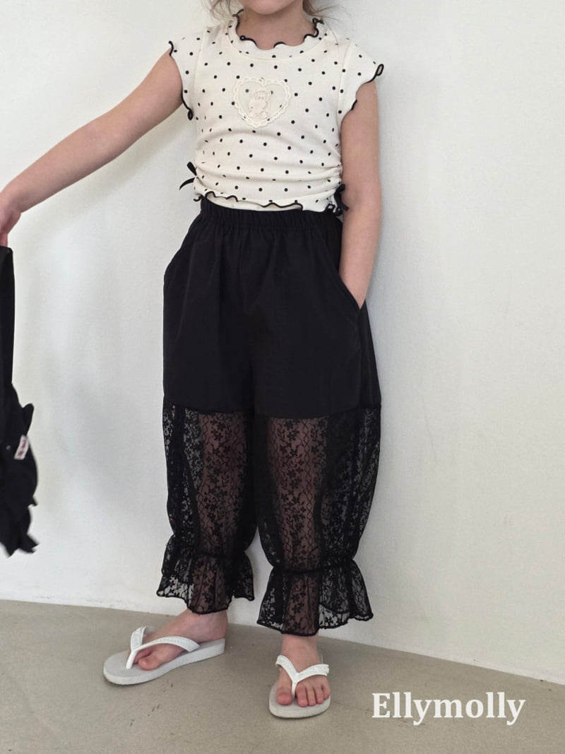 Ellymolly - Korean Children Fashion - #minifashionista - Mamang Lace Pants - 9