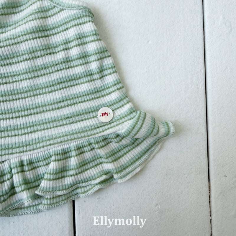 Ellymolly - Korean Children Fashion - #minifashionista - Salt Halter Frill Sleeveless Top - 5