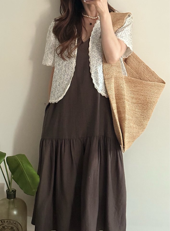 Elmu - Korean Women Fashion - #momslook - Yupi Bolero Jacket - 2