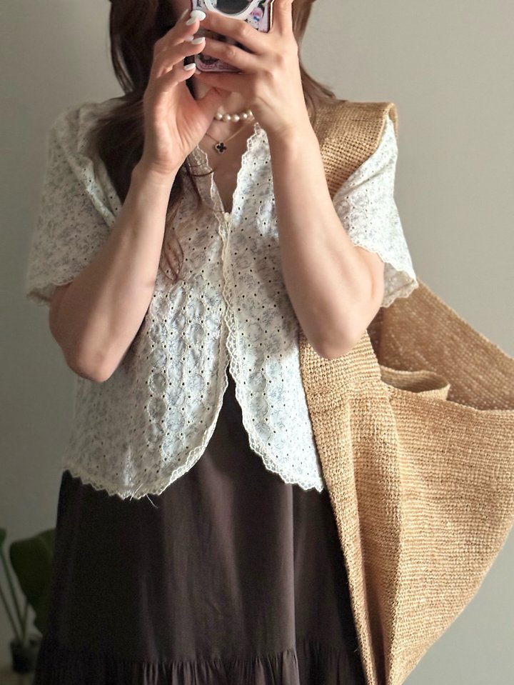 Elmu - Korean Women Fashion - #momslook - Yupi Bolero Jacket - 4