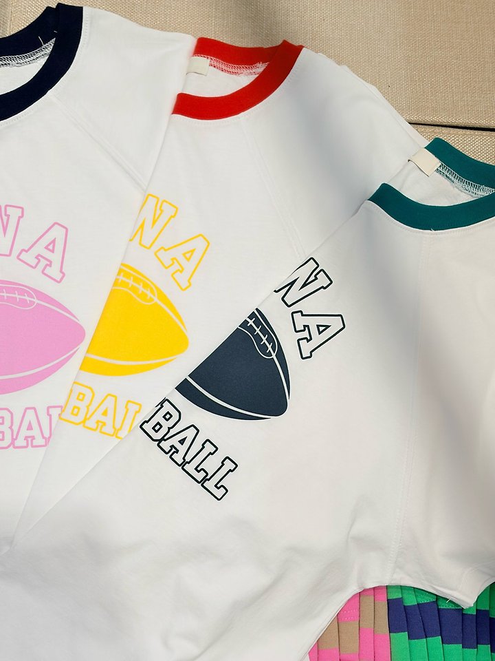 Elmu - Korean Women Fashion - #momslook - Rugby Short Sleeve Tee - 8