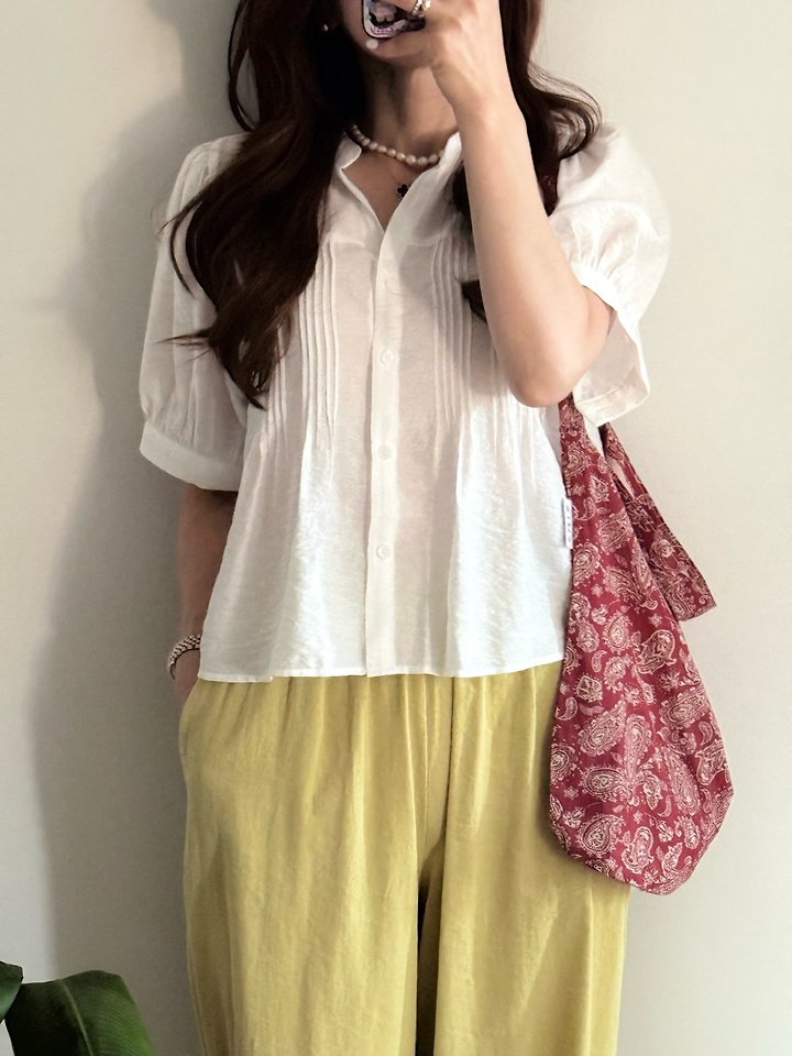 Elmu - Korean Women Fashion - #restrostyle - If Pintuck Blouse - 8