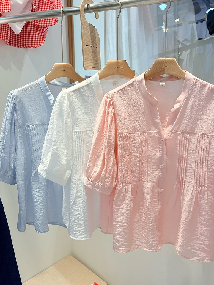 Elmu - Korean Women Fashion - #romanticstyle - If Pintuck Blouse - 9