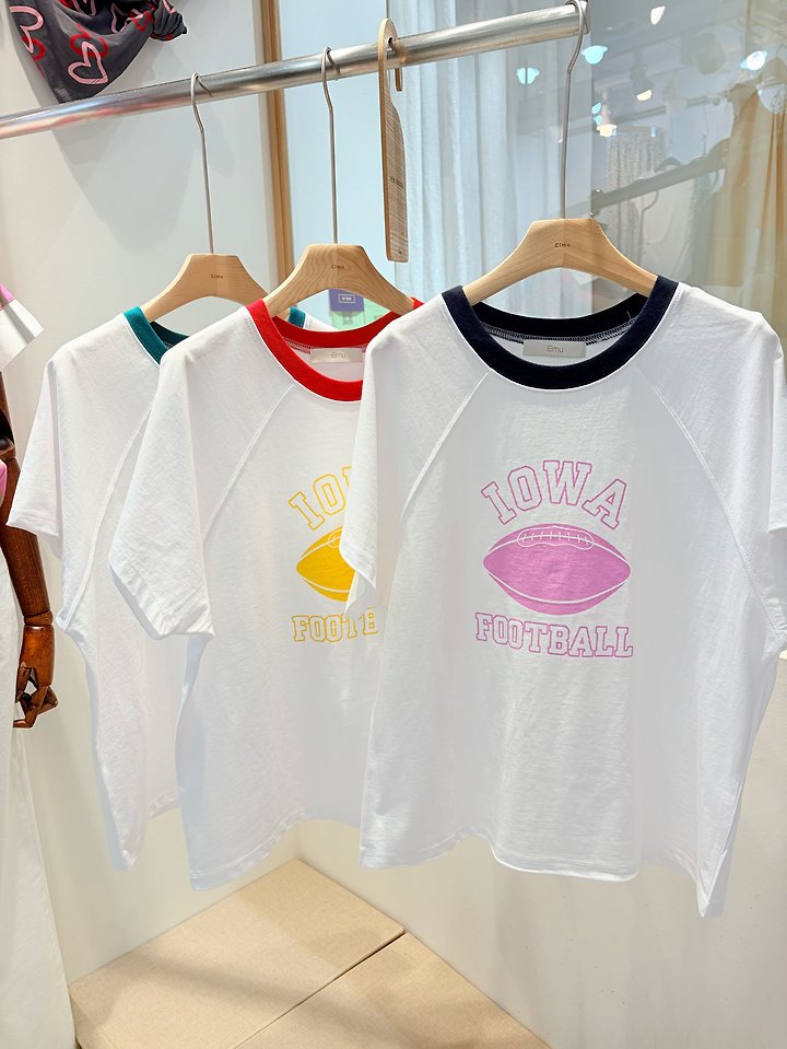 Elmu - Korean Women Fashion - #thelittlethings - Rugby Short Sleeve Tee - 7