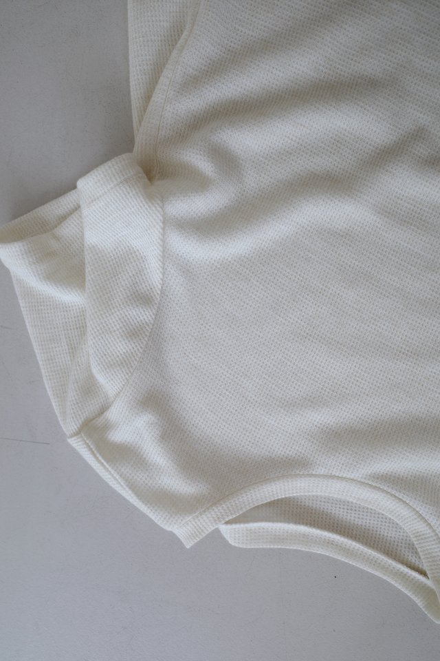Enten - Korean Women Fashion - #momslook - Waffle Short Sleeve Tee - 8