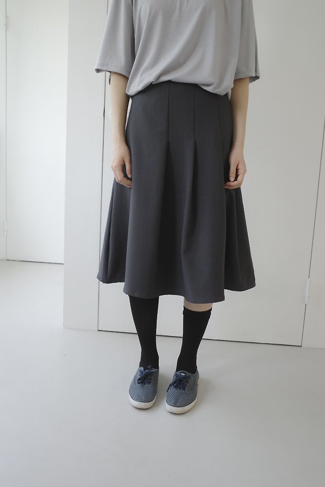 Enten - Korean Women Fashion - #momslook - Fight Pleated Skirt - 6