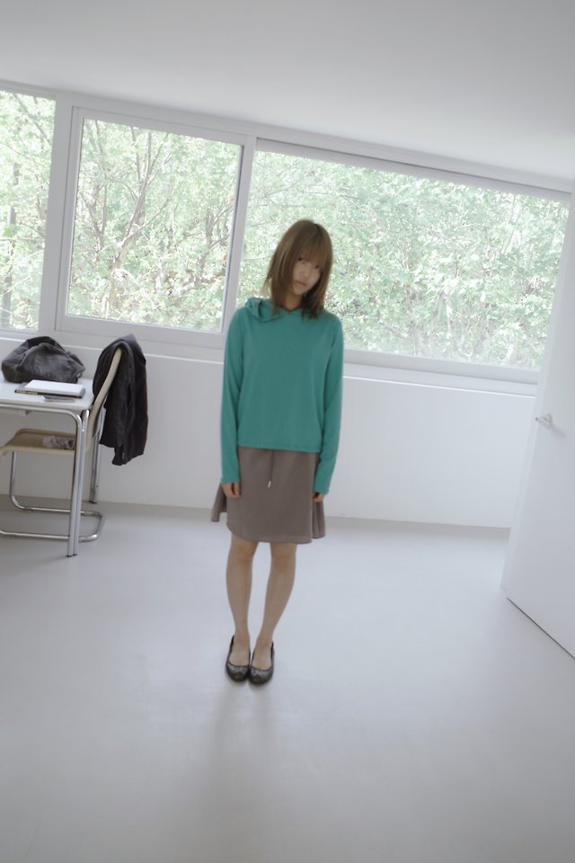 Enten - Korean Women Fashion - #momslook - Clean Hoodie Tee - 2