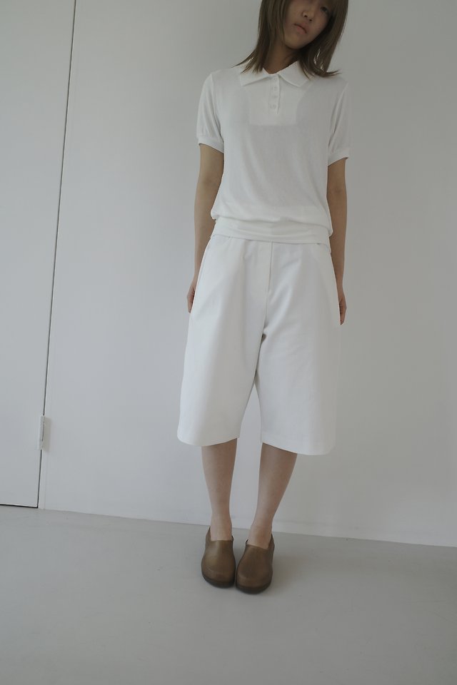 Enten - Korean Women Fashion - #vintageinspired - Soft Collar Tee - 7