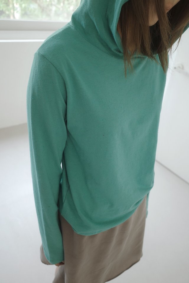 Enten - Korean Women Fashion - #womensfashion - Clean Hoodie Tee - 5